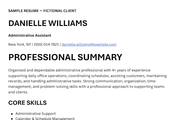 write an ats optimized resume for your job search